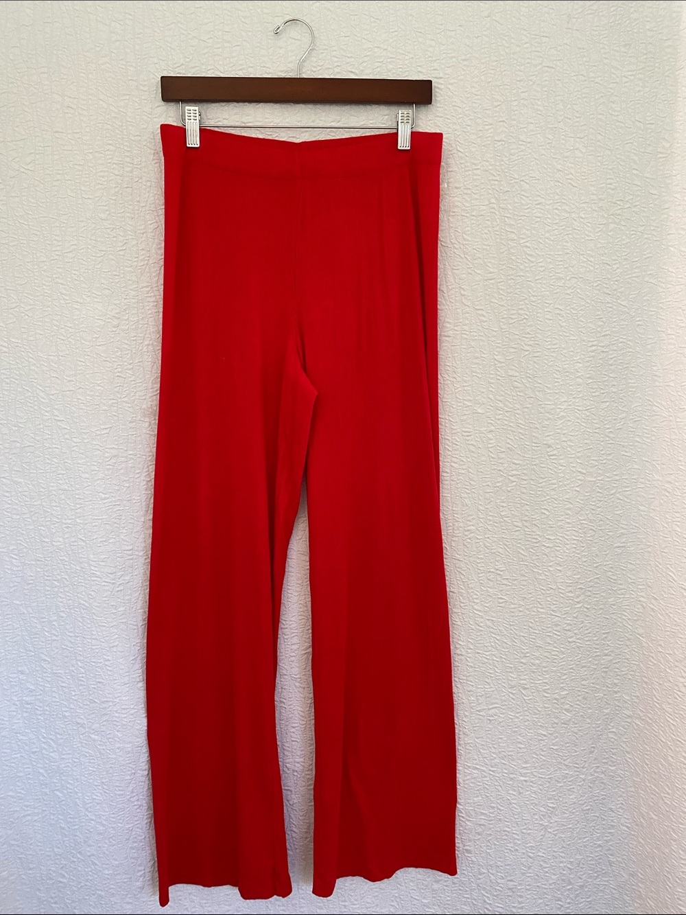 SKIMS Red Wide-Leg Lounge Sleep  Pants cherry Red
